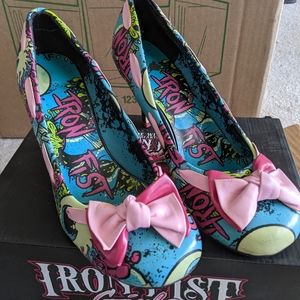 Iron Fist Eyeballs and Tentacles heels size 8